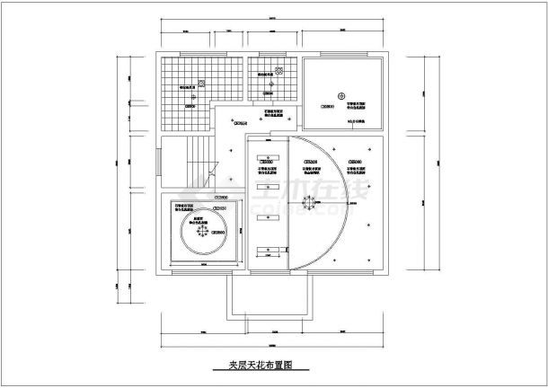 华丽型私人别墅的全套CAD建筑图纸-图二