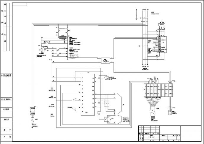 空压机变频节能主回路及控制回路图纸_图1