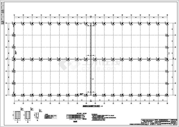 某工业一层轻钢结构厂房结构设计施工图-图二