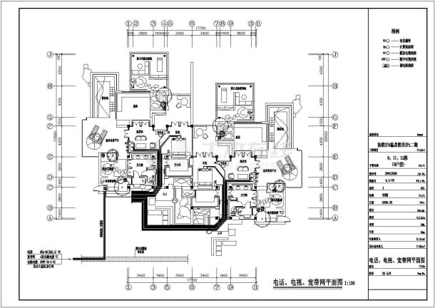 某地区SPA温泉酒店H型设计CAD图-图二