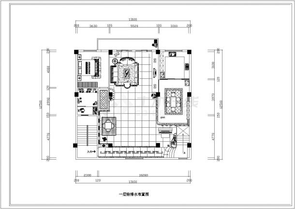 某城市三层家居设计CAD方案装修图-图一