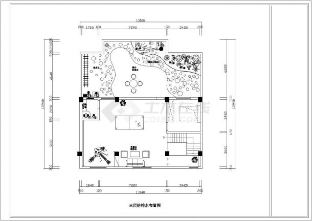 某城市三层家居设计CAD方案装修图-图二