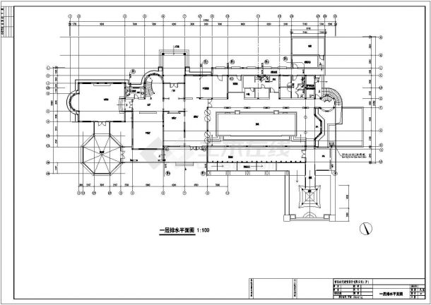 某两层公寓地源热泵的空调加散热器采暖系统设计图-图二