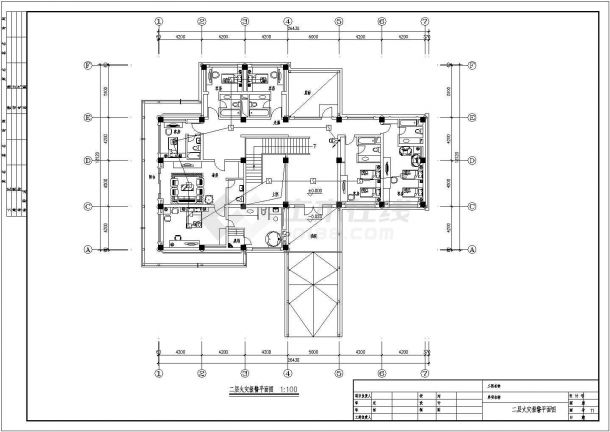 某地区三星宾馆会所电气设计CAD图-图二