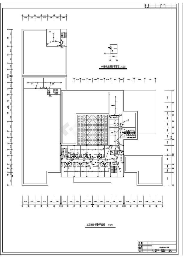 某地区机场酒店消防自动报警设计CAD图-图二