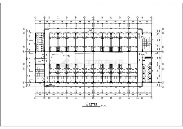 高级综合楼设计建筑设计CAD施工图-图二