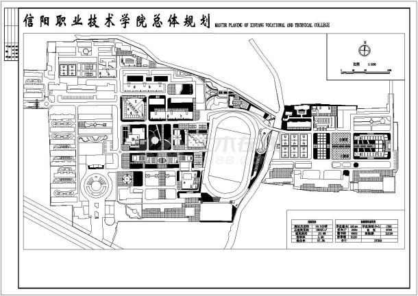 某地区校园整治建筑设计cad规划图-图一