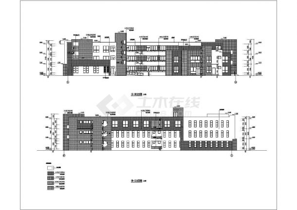 某地三层框架结构幼儿园建筑设计施工图-图一