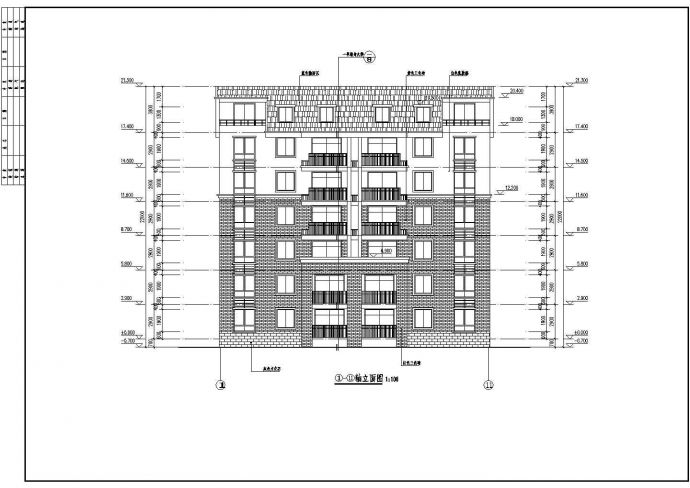 某地六层框架结构住宅楼建筑设计施工图_图1