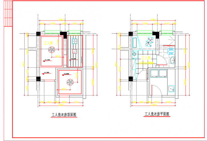 某地独立整套欧式别墅设计装修CAD图_图1