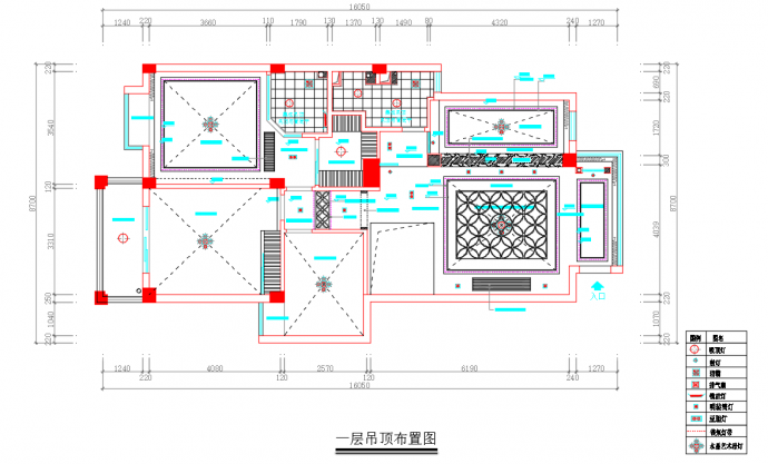 某精致独立式别墅装修设计施工CAD图_图1