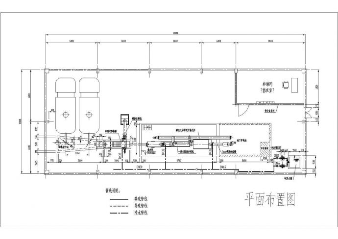 浙江某粪便处置中心粪坑管线设备设计方案图_图1