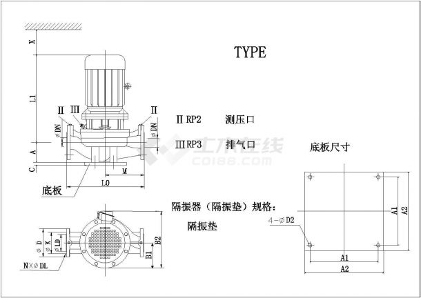 工程中较为常用的几种水泵的样式详图-图二
