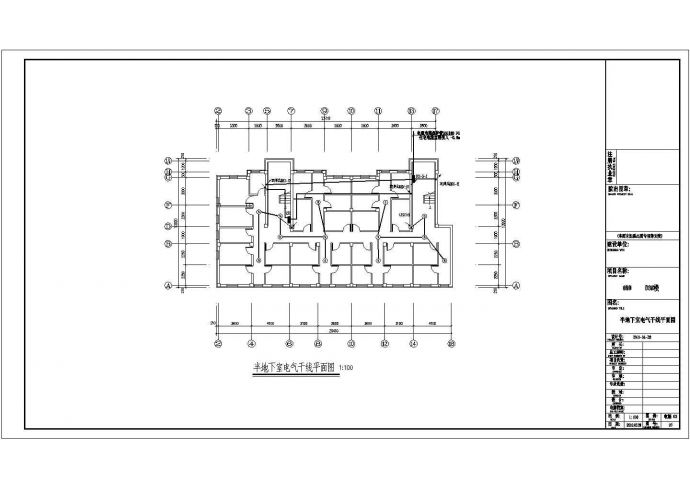 某小区六层住宅电气全套设计方案图_图1