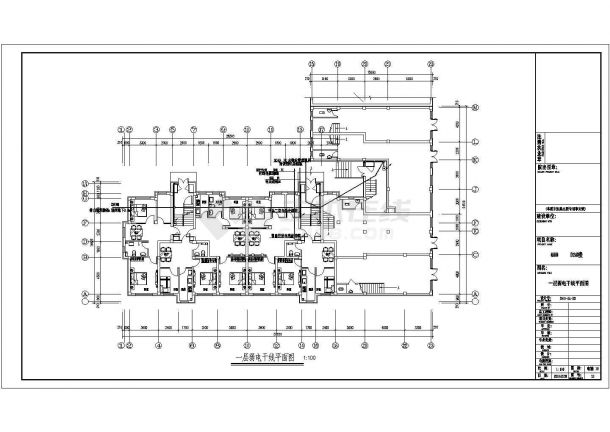 某小区六层住宅电气全套设计方案图-图二