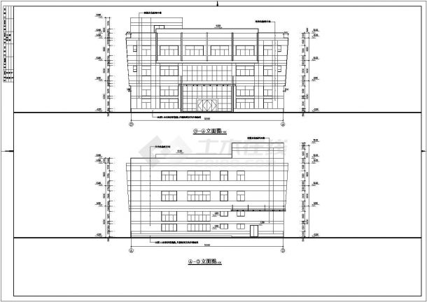 某地3层框架结构生产车间全套建筑及结构施工图-图二