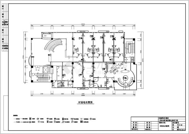某地区酒店弱电系统工程施工CAD图-图一