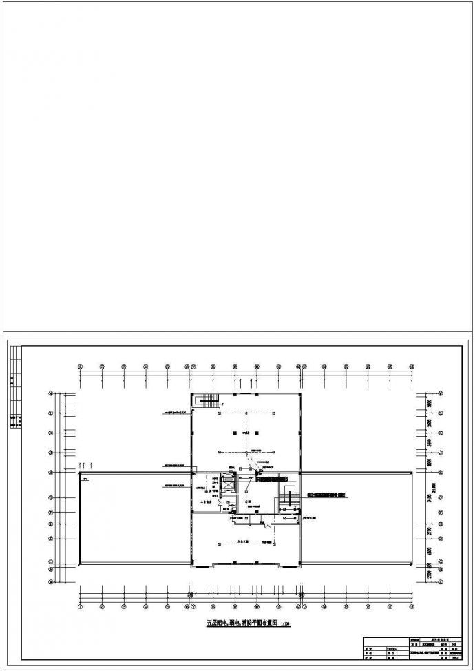 某地区明珠宾馆客房电施设计CAD图_图1