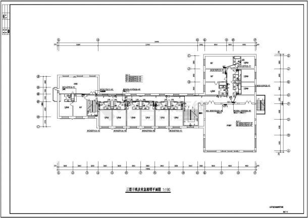 某地区小型宾馆房间电气设计CAD图-图二