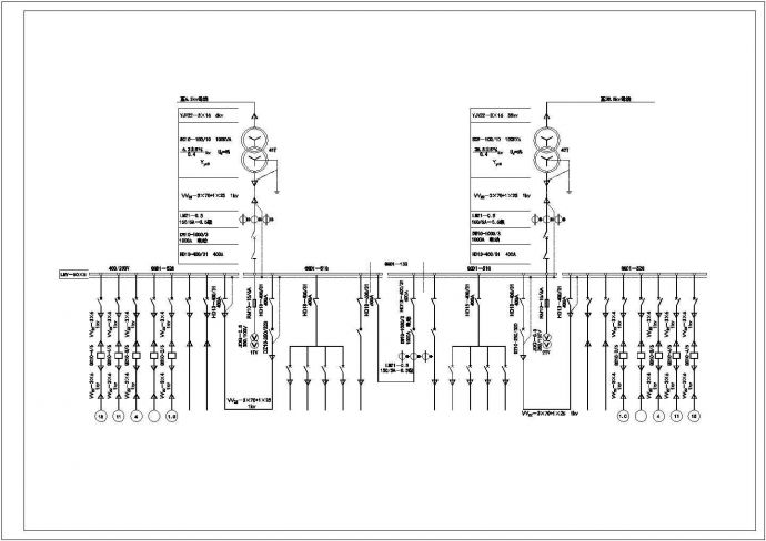 某地区电站电气部分设计cad施工图_图1