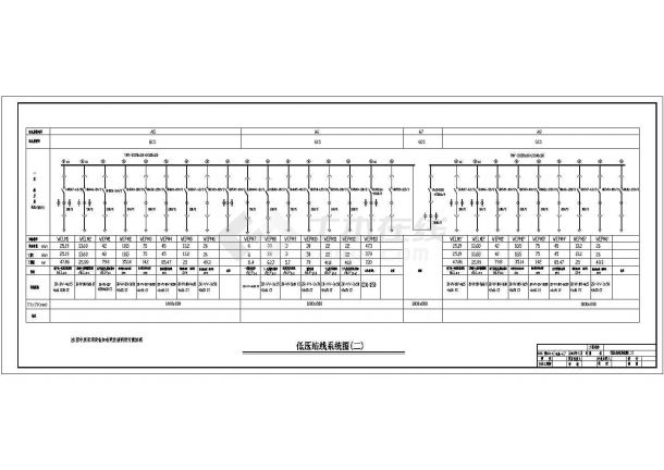 某地区某大厦变电所电气设计cad施工图-图二