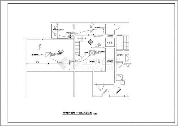 住宅精装修全套详细电气设计施工CAD图-图二