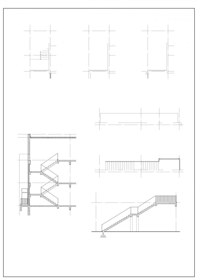 4层电力办公客服中心建筑设计施工图_图1