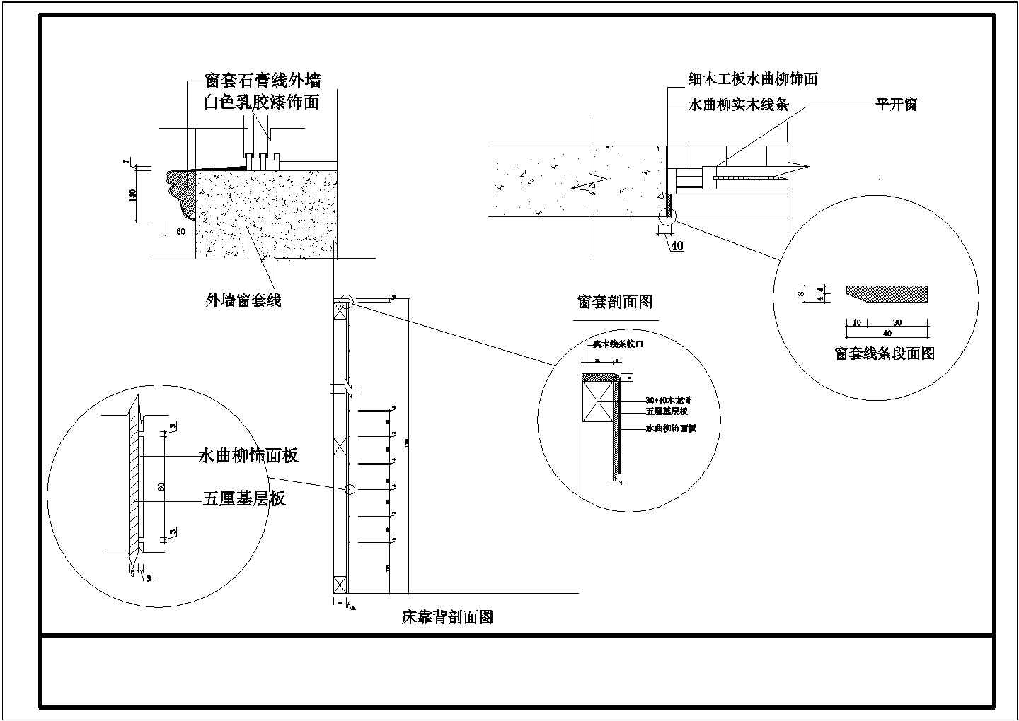 某城市日森商务酒店CAD双人房装修图