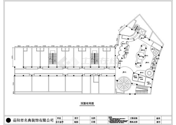 某城市一套音乐酒吧CAD精装修图纸-图二