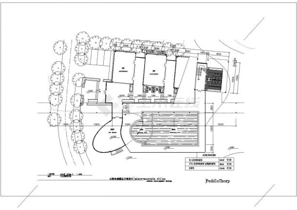 深圳云深处别墅区设计建筑方案cad图纸-图一