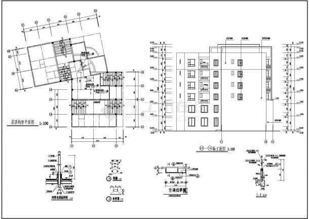 宜宾7层混凝土框架结构住宅楼建筑施工图-图二