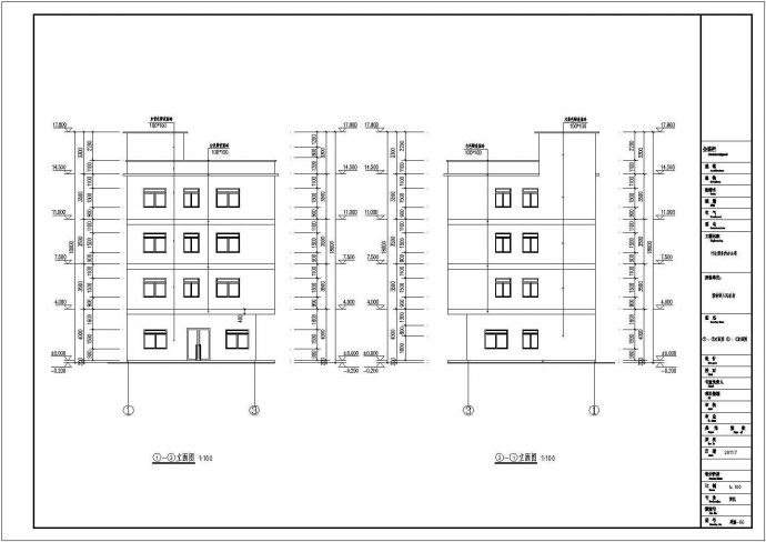 某地4层混凝土框架结构计生服务所大楼建筑施工图_图1
