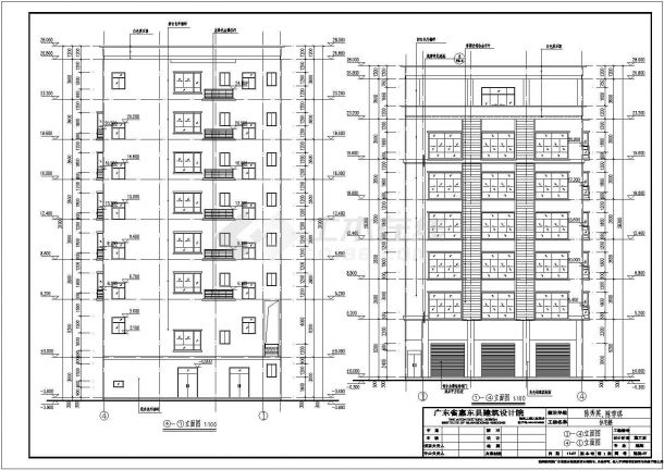 七层框架结构住宅楼建筑施工图（含地下室）-图一