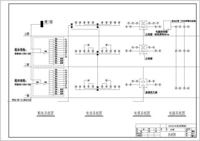 某地区某水库管理站电气设计CAD施工图纸_图1