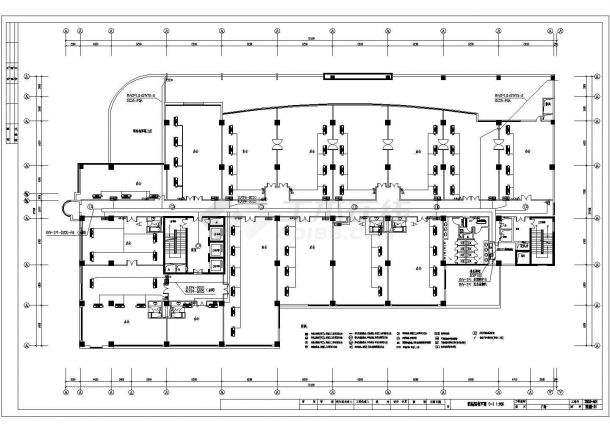 某地区某商业广场弱电设计cad施工图-图一