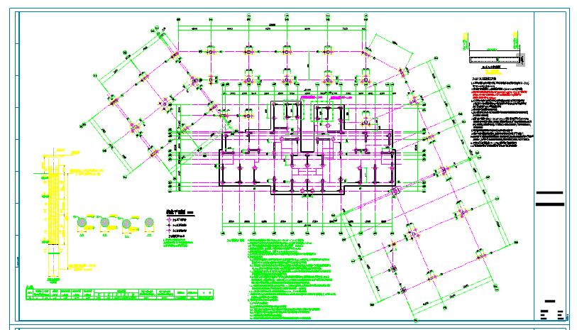 镇江33层商住楼结构设计CAD施工图