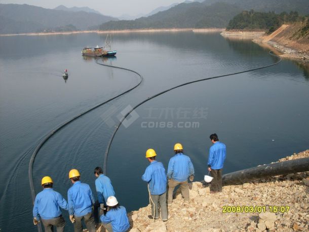 农夫山泉输水工程水上施工作业现场-图一