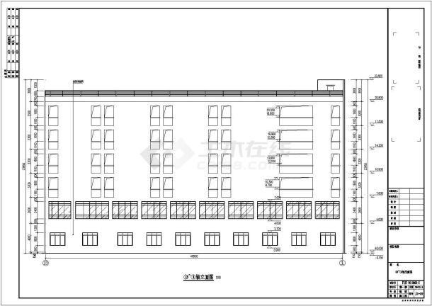 某地六层框架结构商业宾馆建筑设计施工图-图一