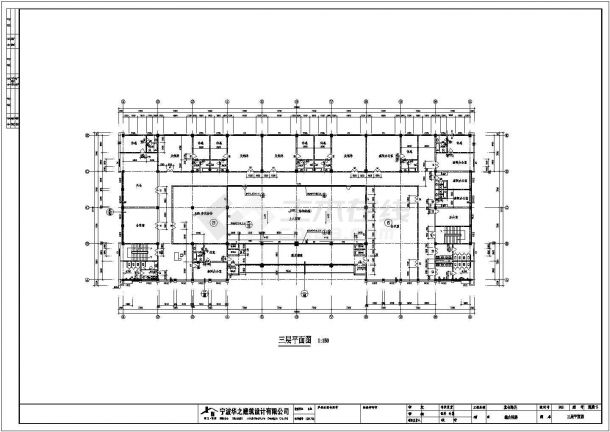  Construction drawing of a 7990m2 comprehensive building - Figure 1