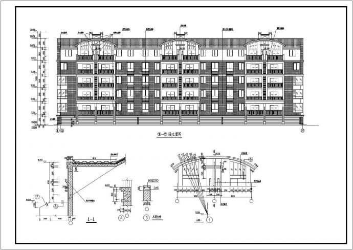 某地六层板式框架结构住宅建筑施工图_图1