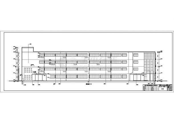 某厂区四层框架结构厂房建筑设计施工图-图一