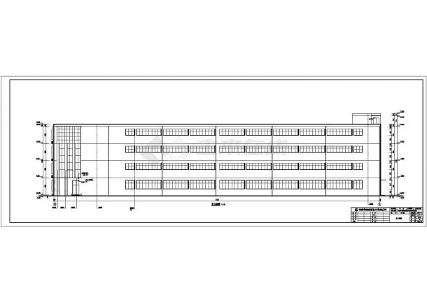 某厂区四层框架结构厂房建筑设计施工图-图二