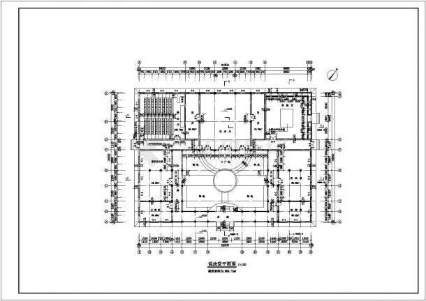 穆斯林教堂建筑设计方案CAD施工图-图二