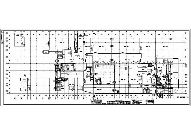 某地框架结构人防汽车库建筑设计施工图-图二