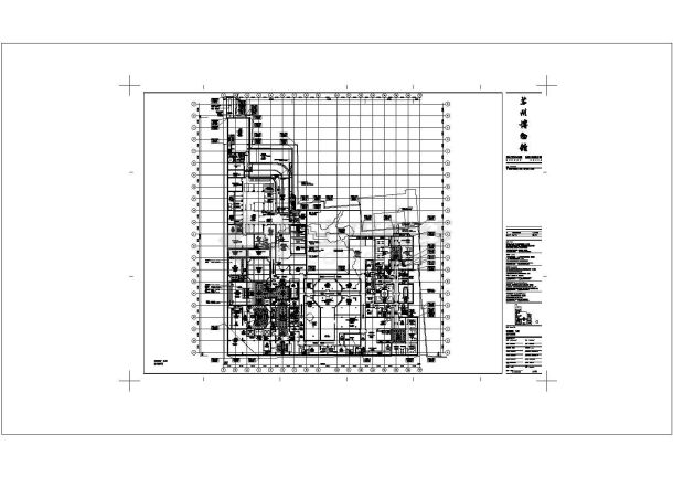 苏州博物馆仿古建筑CAD设计方案图纸-图二