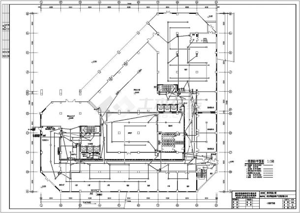 西安地上十三层航空科技大厦电气施工图-图二
