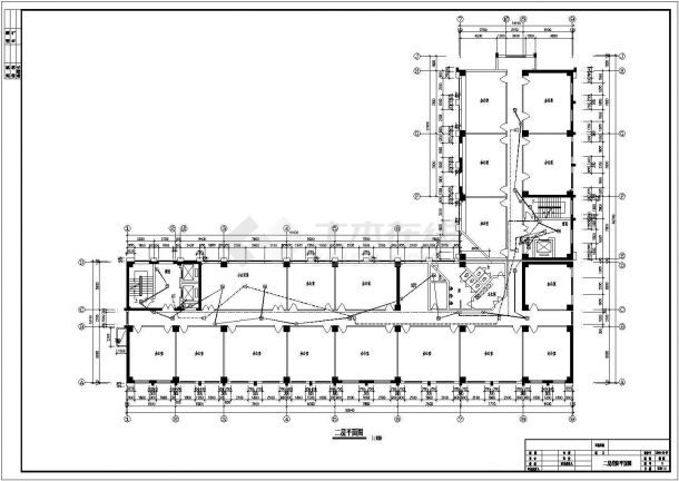 某地区办公楼 (48)号楼电气方案设计cad施工图-图二