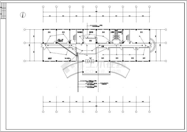 某地区办公楼 (47)号楼电气方案设计cad施工图-图二