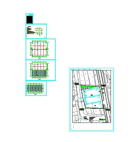 某市机电站谷物仓储空间给排水设计图-图一