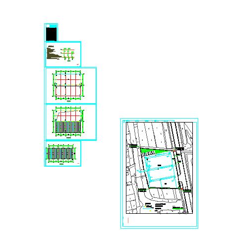 某市机电站谷物仓储空间给排水设计图_图1